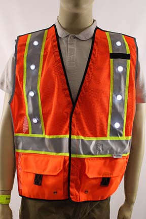 Avondale Class 2 LED Lighted Safety Vest, LG, XL, 2XL –