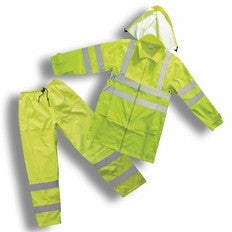 Forester 7252 Class 3 lighter weight for warmer climates rain suit, Small - 8XL