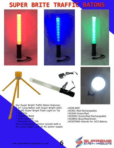 LED Traffic Wands