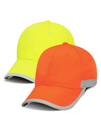 Max Apparel MX031S Hi Viz Baseball Hat, Velcro Closure