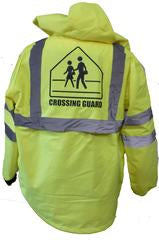 CPS Class 3, Medium Weight Long Raincoat, Front & Back Logos, Small - 5XL