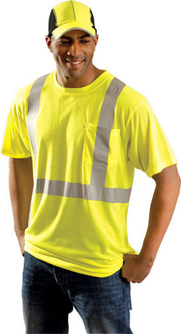 Occunomix LUX-SSTP2 premium wicking polyester Class 2 tee shirt